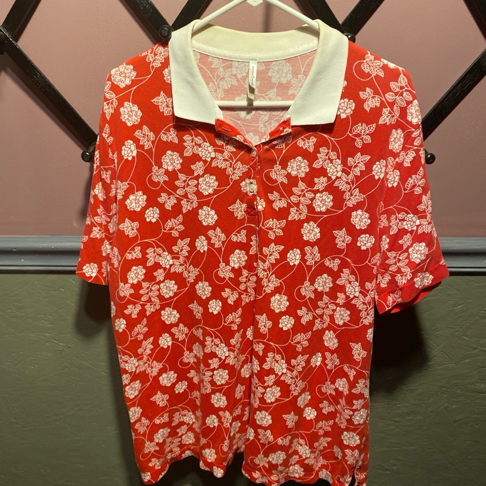 White Stag Floral Top